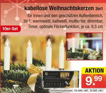 Zimmermann Winterworld kabellose weihnachtskerzen 3in1 Angebot