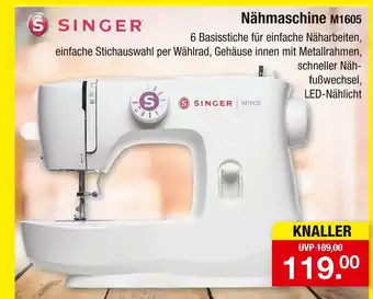 Zimmermann Singer nähmaschine m1605 Angebot