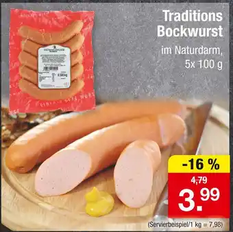 Zimmermann Traditions bockwurst Angebot