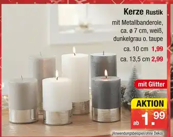 Zimmermann Kerze rustik Angebot