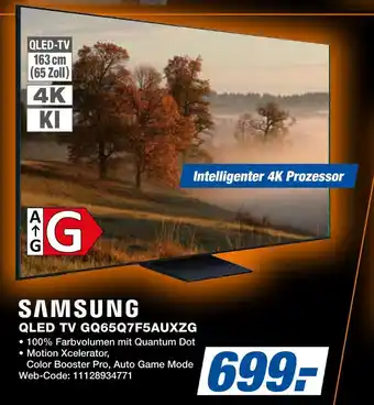 Expert Samsung qled tv gq65q7f5auxzg Angebot