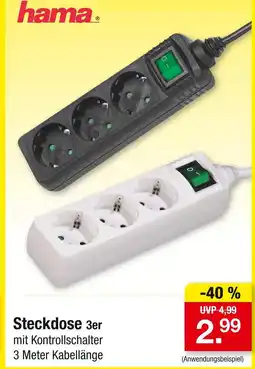 Zimmermann Hama steckdose 3er Angebot