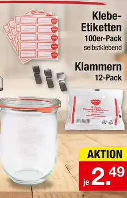 Zimmermann Weck klebe-etiketten Angebot