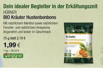 Vitalia Hübner bio kräuter hustenbonbons Angebot
