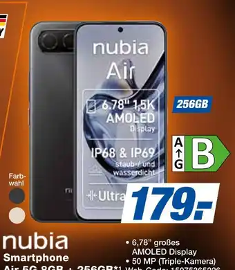 Expert Nubia smartphone air 5g 8gb + 256gb Angebot