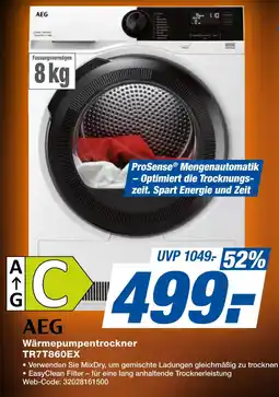 Expert Aeg wärmepumpentrockner tr7t860ex Angebot