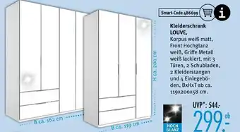 Trends Möbel Kleiderschrank louve Angebot