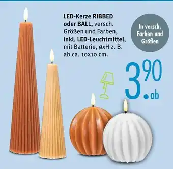 Trends Möbel Led-kerze ribbed oder ball Angebot