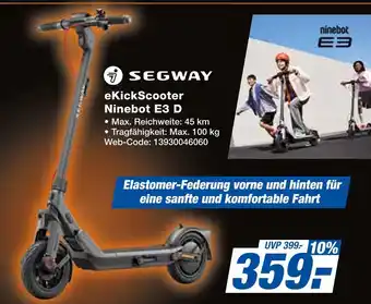 Expert Segway ekickscooter ninebot e3 d Angebot
