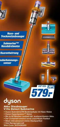 Expert Dyson akku staubsauger v15s detect submarine Angebot