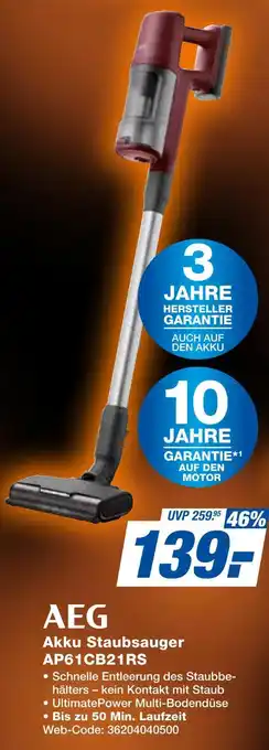 Expert Aeg akku staubsauger ap61cb21rs Angebot