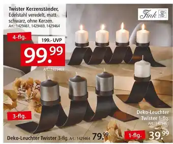 Zurbrüggen Fink twister kerzenständer Angebot