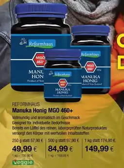 Vitalia Reformhaus manuka honig mgo 460+ Angebot