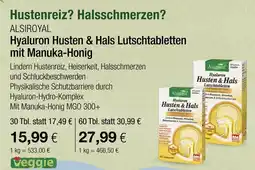 Vitalia Alsiroyal hyaluron husten & hals lutschtabletten mit manuka-honig Angebot