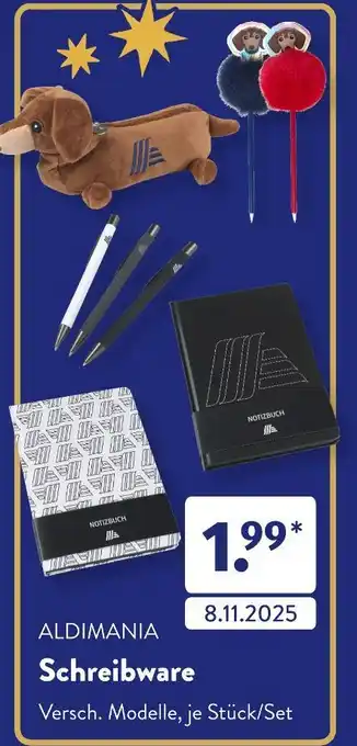 Aldi Süd Schreibware Angebot