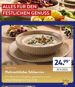 Aldi Süd Crofton weihnachtliches tafelservice Angebot
