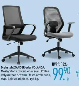 Trends Möbel Drehstuhl xander oder yolanda Angebot