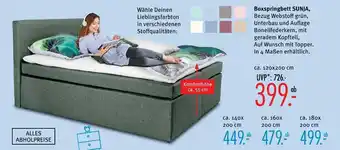 Trends Möbel Boxspringbett sunja ca. 120x200 cm Angebot