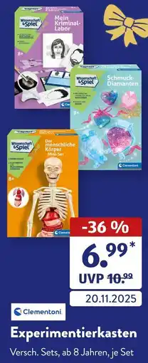 Aldi Süd Clementoni experimentierkasten Angebot