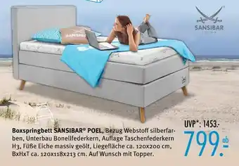 Trends Möbel Sansibar living boxspringbett sansibar poel Angebot