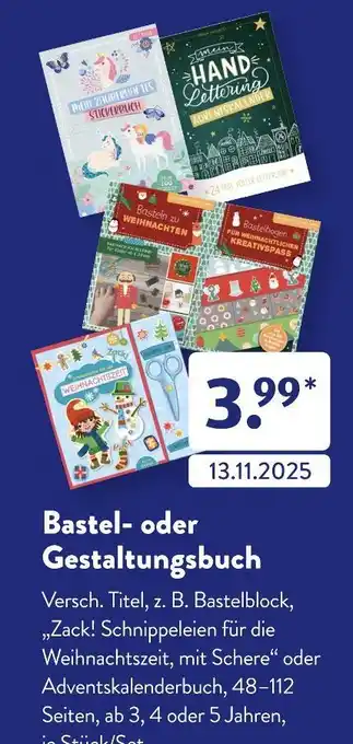Aldi Süd Bastel- oder gestaltungsbuch Angebot