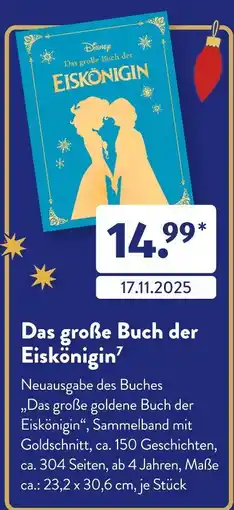 Aldi Süd Disney das große buch der eiskönigin Angebot