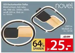 Zurbrüggen Novel led-deckenleuchte dallas Angebot