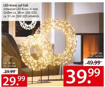 Zurbrüggen Led-kranz auf fuß Angebot