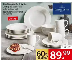 Zurbrüggen Villeroy & boch kombiservice basic white Angebot