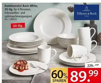 Zurbrüggen Villeroy & boch kombiservice basic white Angebot