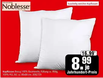 Noblesse kopfkissen