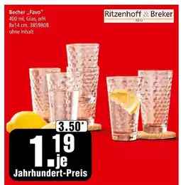 Segmüller Ritzenhoff & breker becher 'favo' Angebot
