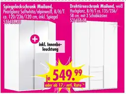 Möbel Boss Spiegeleckschrank mailand Angebot