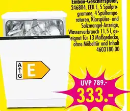 Möbel Boss Einbau-geschirrspüler Angebot