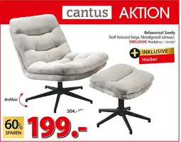 Zurbrüggen Cantus relaxsessel sandy Angebot