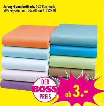 Möbel Boss Jersey-spannbetttuch Angebot