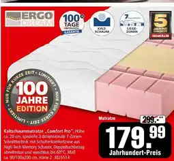 Segmüller Ergo dream kaltschaummatratze comfort pro Angebot