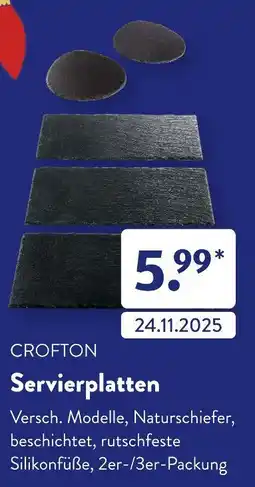 Aldi Süd Crofton servierplatten Angebot