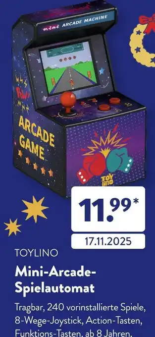 Aldi Süd Toylino mini-arcade-spielautomat Angebot