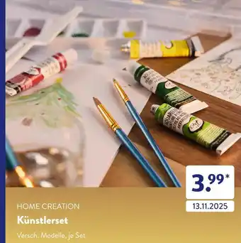 Aldi Süd Home creation künstlerset Angebot