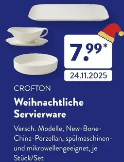 Aldi Süd Crofton weihnachtliche servierware Angebot