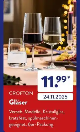 Aldi Süd Crofton gläser Angebot