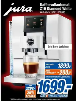 Expert Jura kaffeevollautomat z10 diamond white Angebot