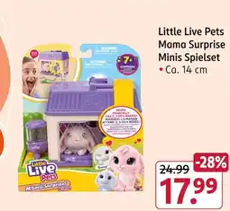 Rossmann Little live pets mama surprise minis spielset Angebot