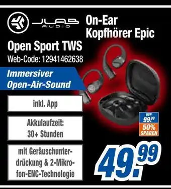 Expert Jlab audio on-ear kopfhörer epic open sport tws Angebot