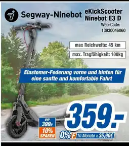 Expert Segway-ninebot ekickscooter ninebot e3 d Angebot