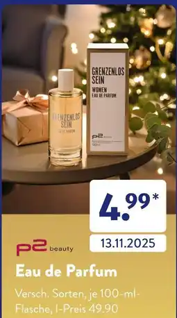 Aldi Süd P2 beauty grenzenlos sein women eau de parfum Angebot
