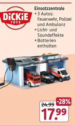Rossmann Dickie toys einsatzzentrale Angebot