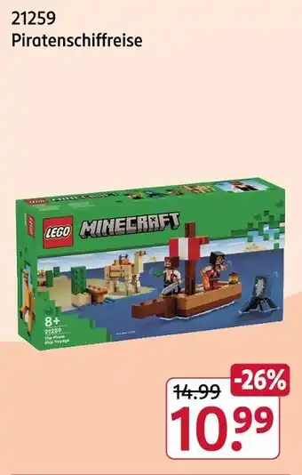 Rossmann Lego minecraft piratenschiffreise Angebot