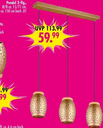 Möbel Boss Pendel 3-flg Angebot